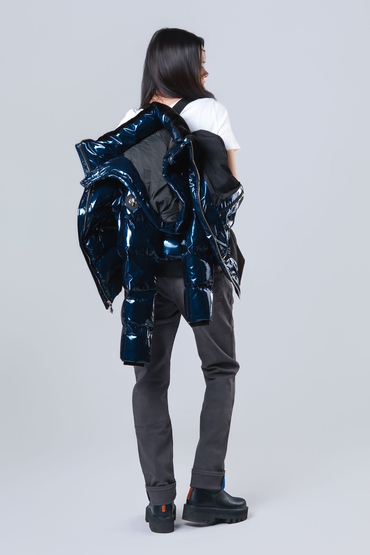 Women's Woody Bomber Jacket - Glossy Navy