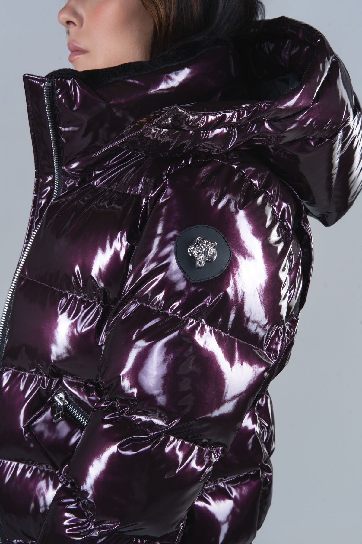 Women's Woody Bomber Jacket - Glossy Purple
