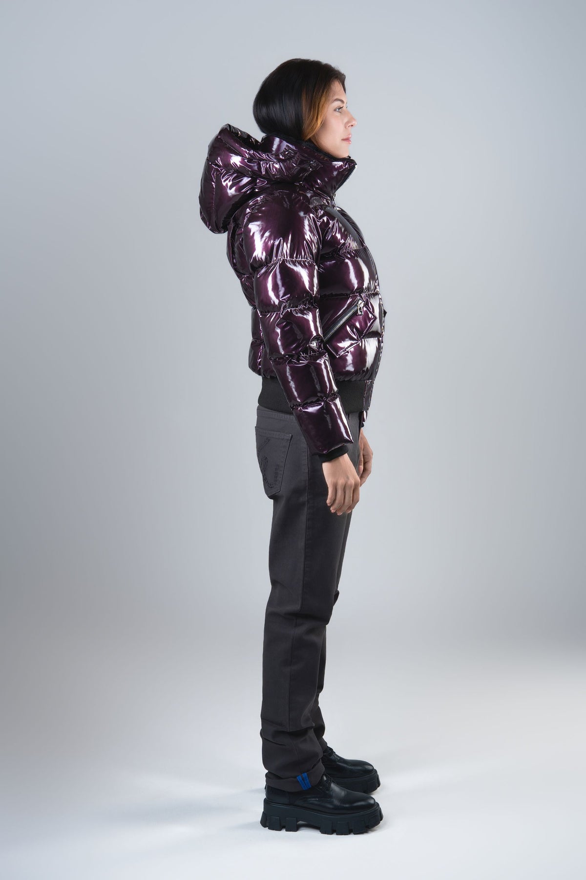 Women's Woody Bomber Jacket - Glossy Purple