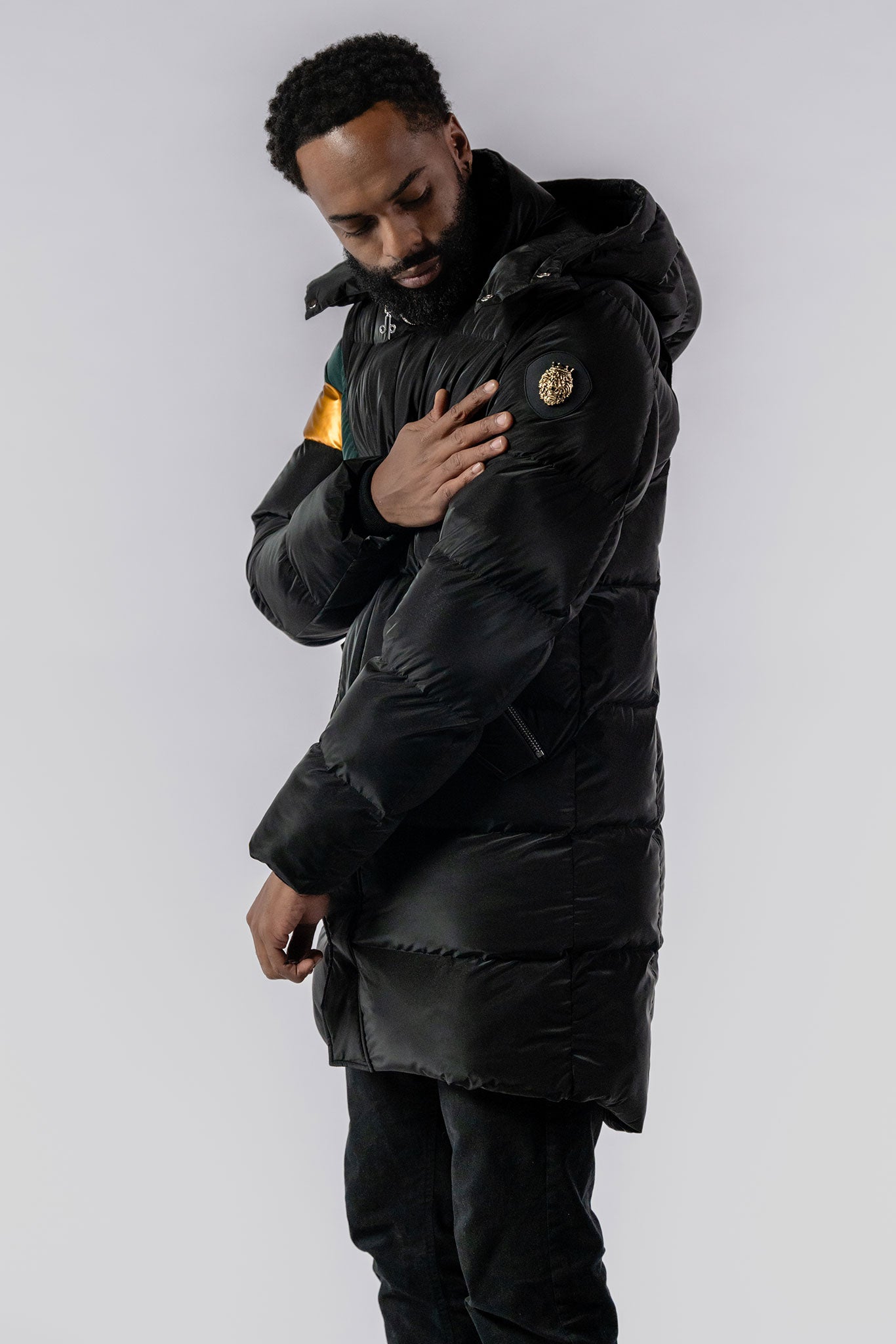 Men&#39;s Penguin Long Coat - Jamaica Special Edition - Black Diamond