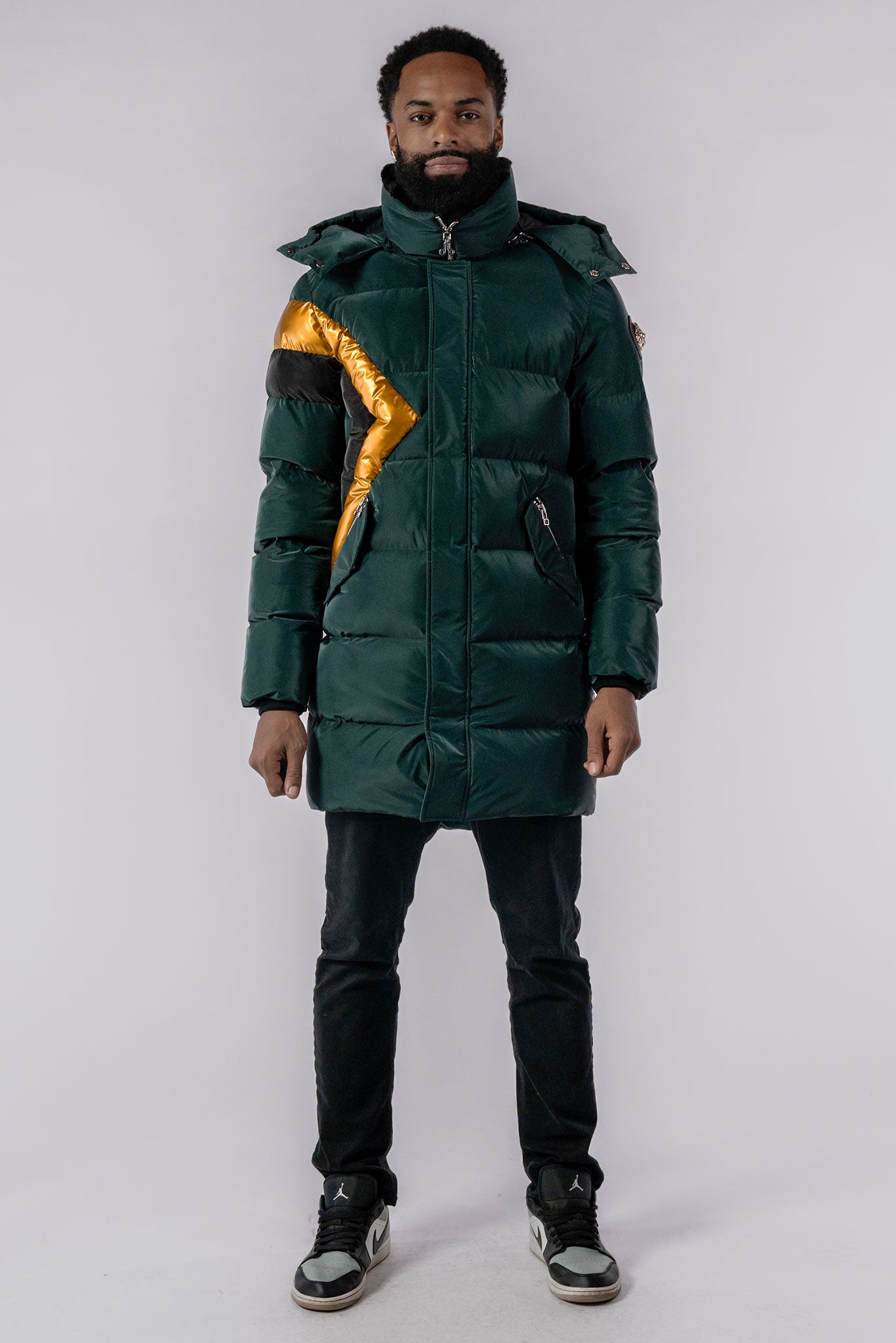 Men's Jamaican Green Diamond Coat