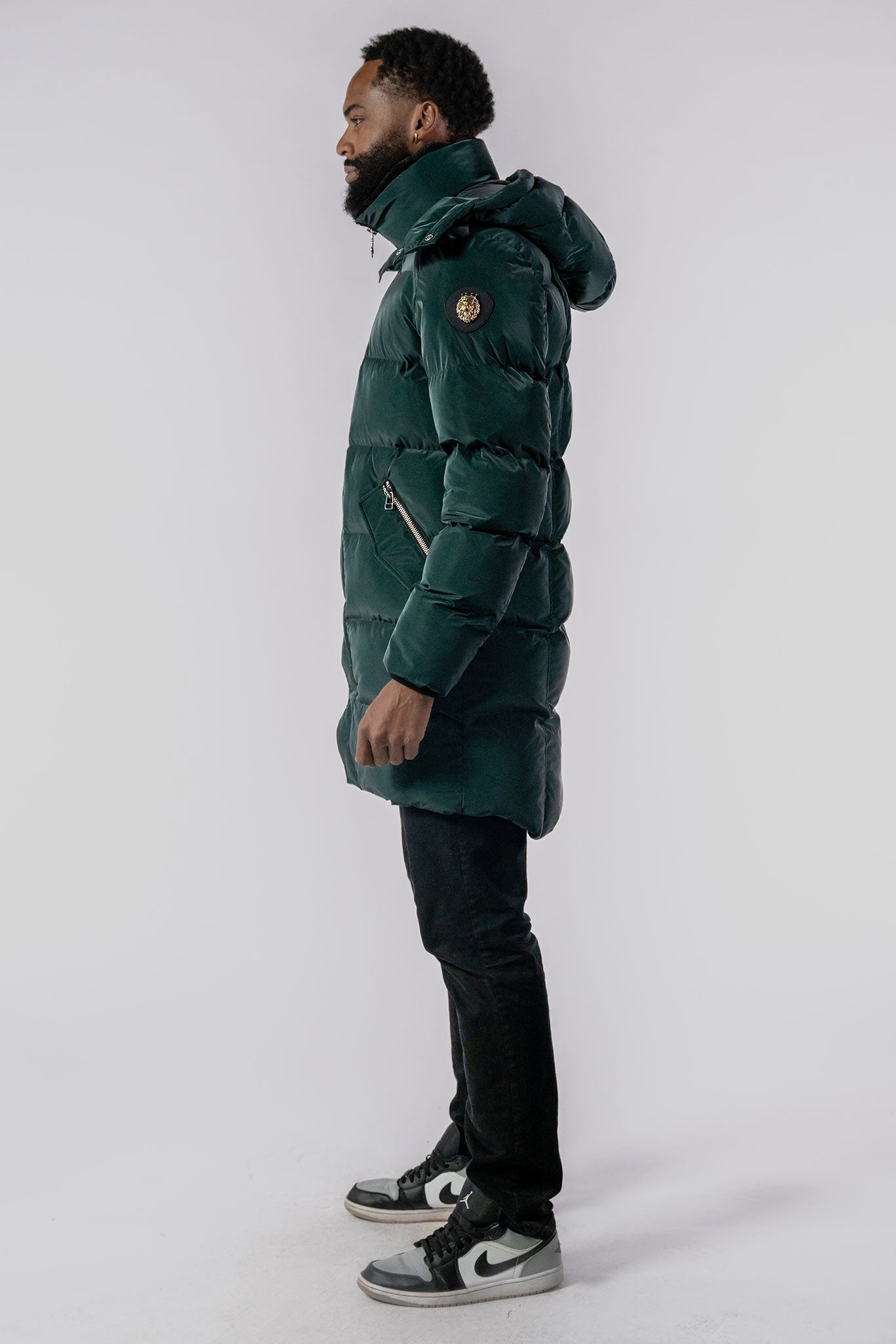 Men&#39;s Penguin Long Coat - Jamaica Special Edition - Green Diamond