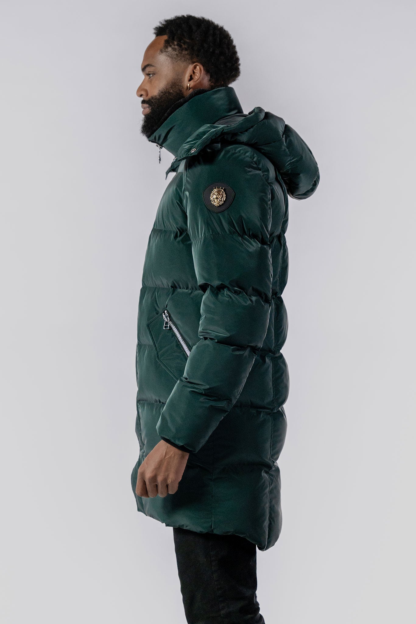 Men&#39;s Penguin Long Coat - Jamaica Special Edition - Green Diamond