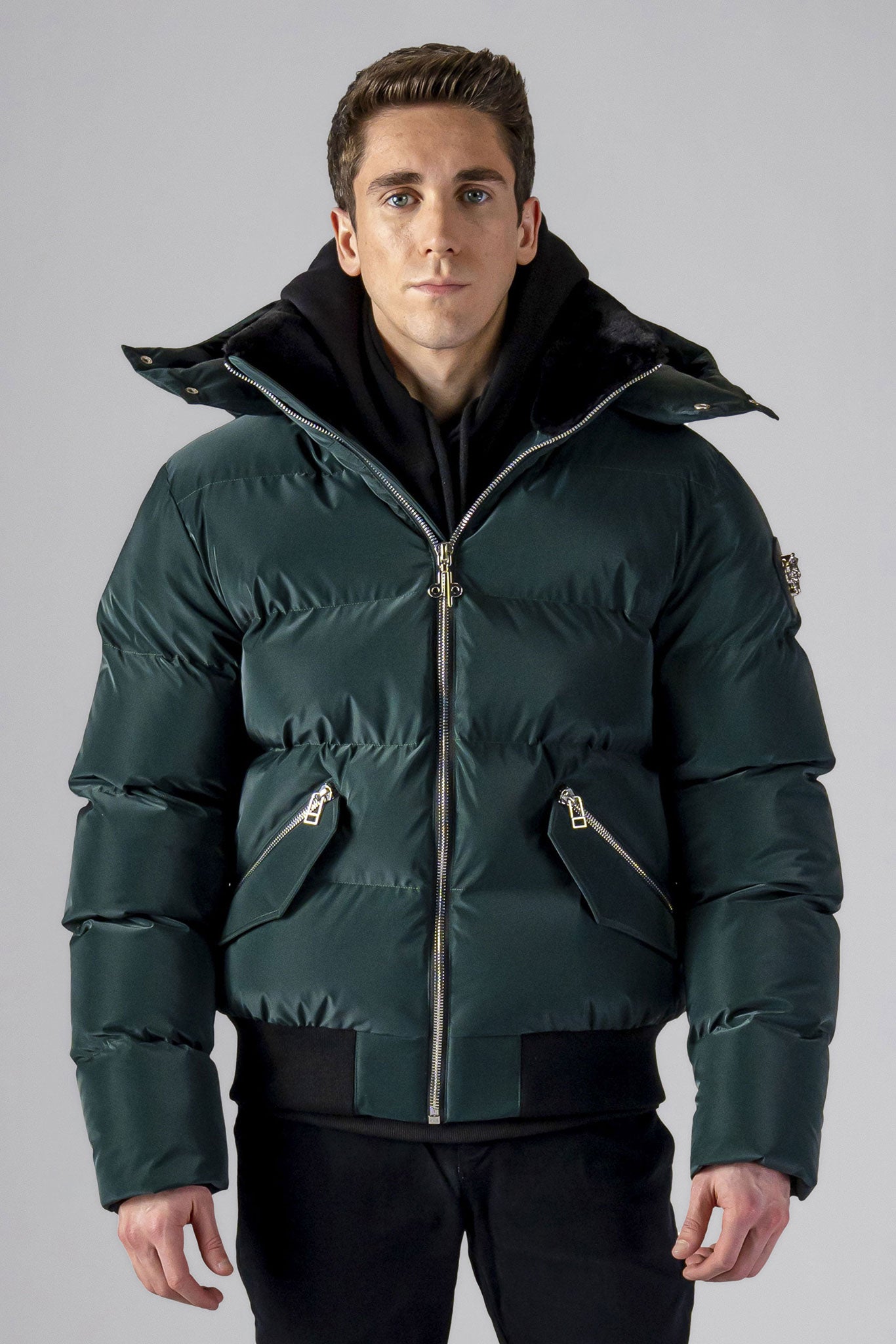 Woodpecker Men's Woody Bomber Winter coat. High-end Canadian designer winter coat for men in 