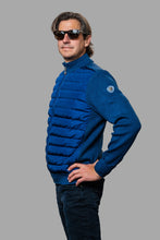 Load image into Gallery viewer, Woodpecker Men&#39;s Sweater Vest. High-end Canadian designer sweater vest for men in &quot;Navy&quot; Blue colour. Superior quality warm sweater for men. Moose Knuckles, Canada Goose, Mackage, Montcler, Will Poho, Willbird, Nic Bayley
