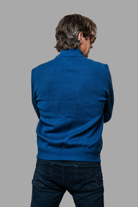 Woodpecker Men's Sweater Vest. High-end Canadian designer sweater vest for men in "Navy" Blue colour. Superior quality warm sweater for men. Moose Knuckles, Canada Goose, Mackage, Montcler, Will Poho, Willbird, Nic Bayley