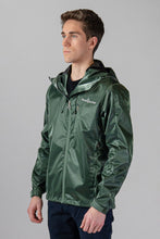 Load image into Gallery viewer, Woodpecker Men&#39;s Wind Shell coat. High-end Canadian designer activewear coat for men in &quot;Green Diamond&quot; colour. Woodpecker coat designed in Canada. Moose Knuckles, Canada Goose, Mackage, Montcler, Will Poho, Willbird, Nic Bayley
