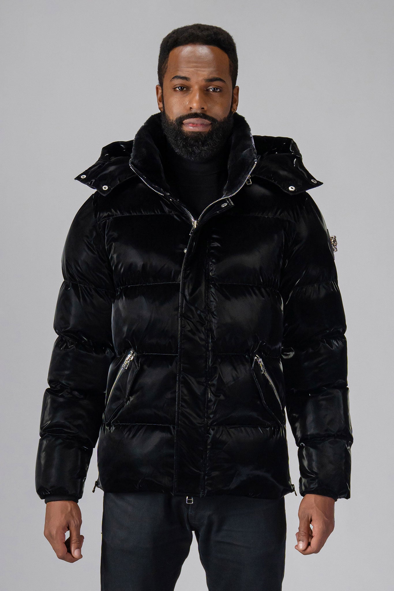 Mens Black Bumnester 3 4 Coat