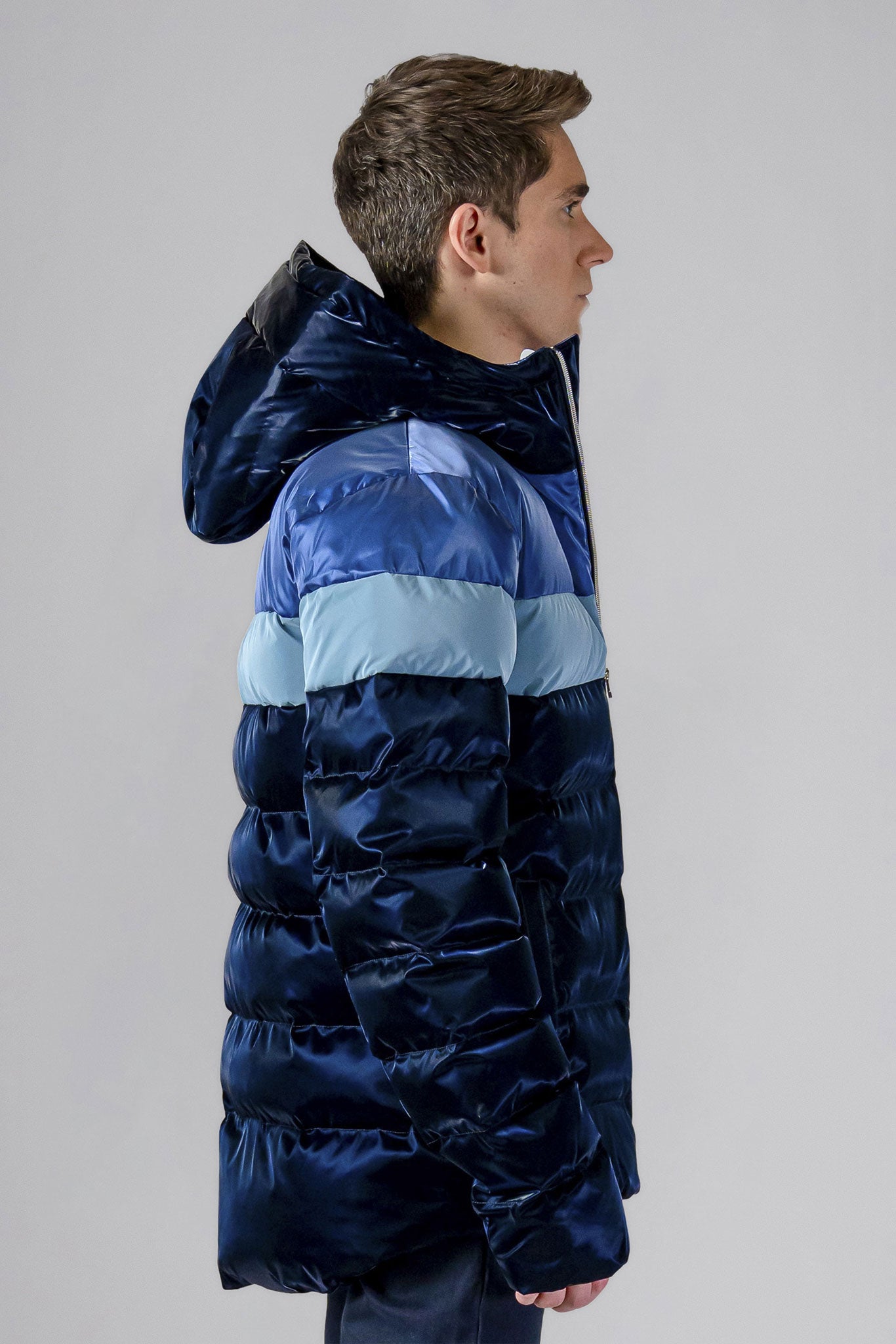 Woodpecker Sparrow Coat Men S Blue Steel