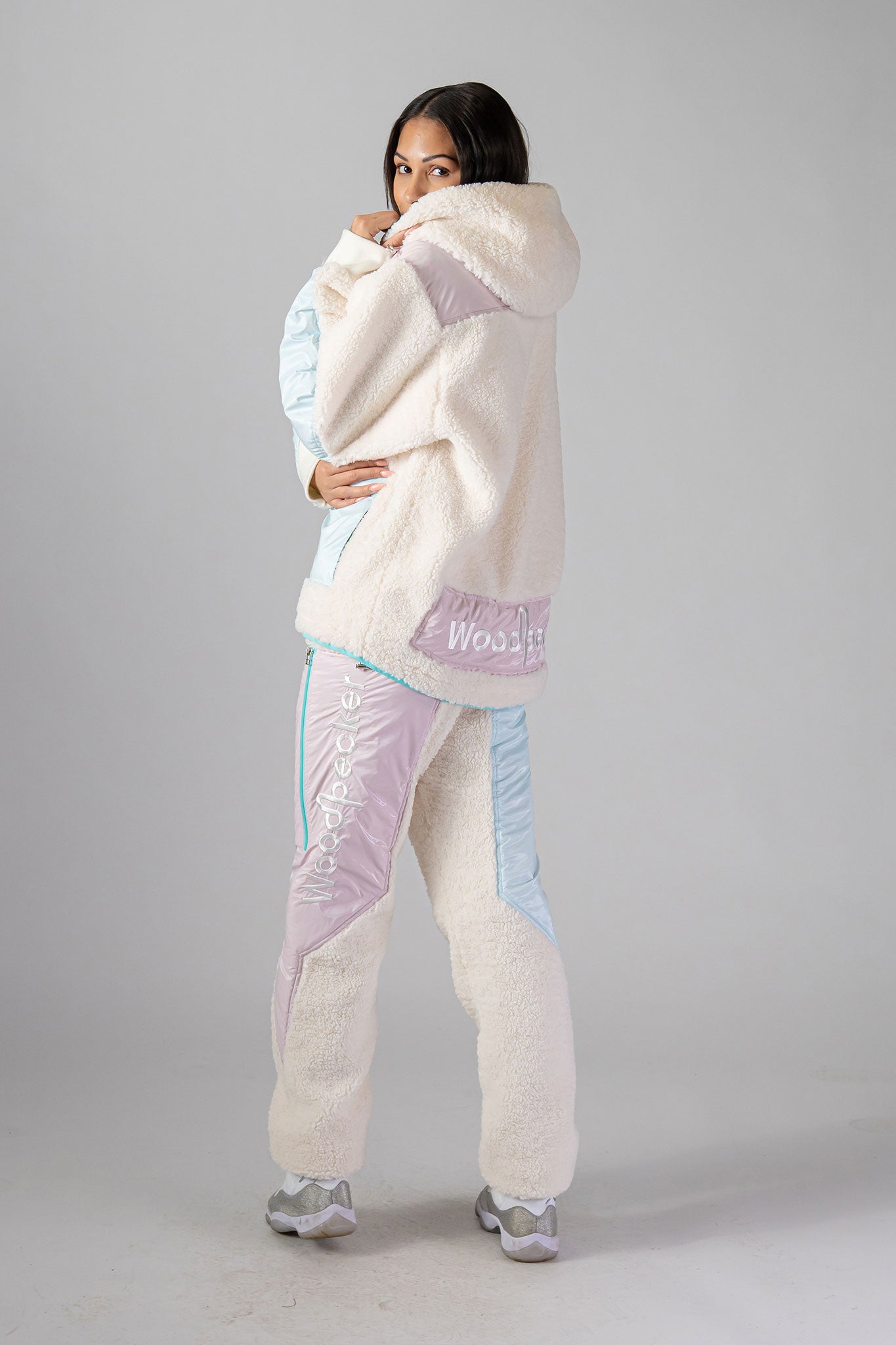Woodpecker Unisex Fleece Track Pants. High-end Canadian designer winter fleece in 