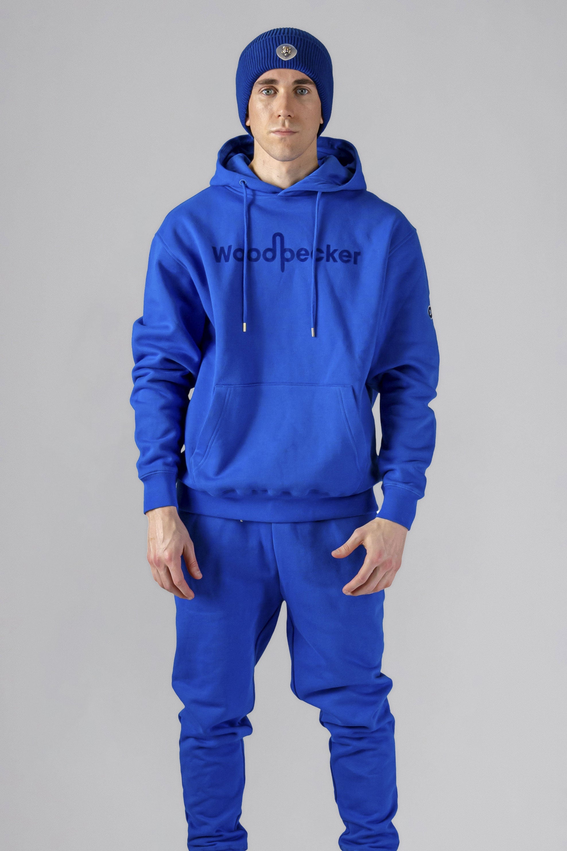 Woodpecker Unisex Cotton Sweatsuit, Cobalt Colour, Woodpecker, Coat, Moose, Knuckles, Canada, Goose, Mackage, Montcler, Will, Poho, Willbird, Nic, Bayley