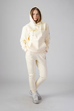 Load image into Gallery viewer, Woodpecker Unisex Cotton Sweatsuit, Cream Colour, Woodpecker, Coat, Moose, Knuckles, Canada, Goose, Mackage, Montcler, Will, Poho, Willbird, Nic, Bayley. Super cozy casual for home or activewear.
