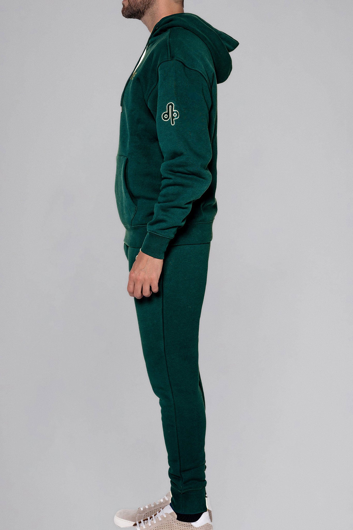 Unisex Cotton Sweatsuit Dark Green M Dark Green