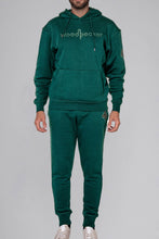 Load image into Gallery viewer, Woodpecker Unisex Cotton Sweatsuit, Forest Green Colour, Woodpecker, Coat, Moose, Knuckles, Canada, Goose, Mackage, Montcler, Will, Poho, Willbird, Nic, Bayley. Super cozy casual for home or activewear.
