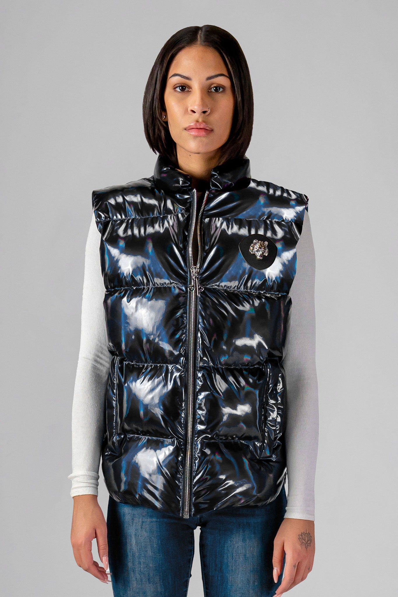 Woodpecker Unisex Winter Vest. High-end Canadian designer winter vest in 