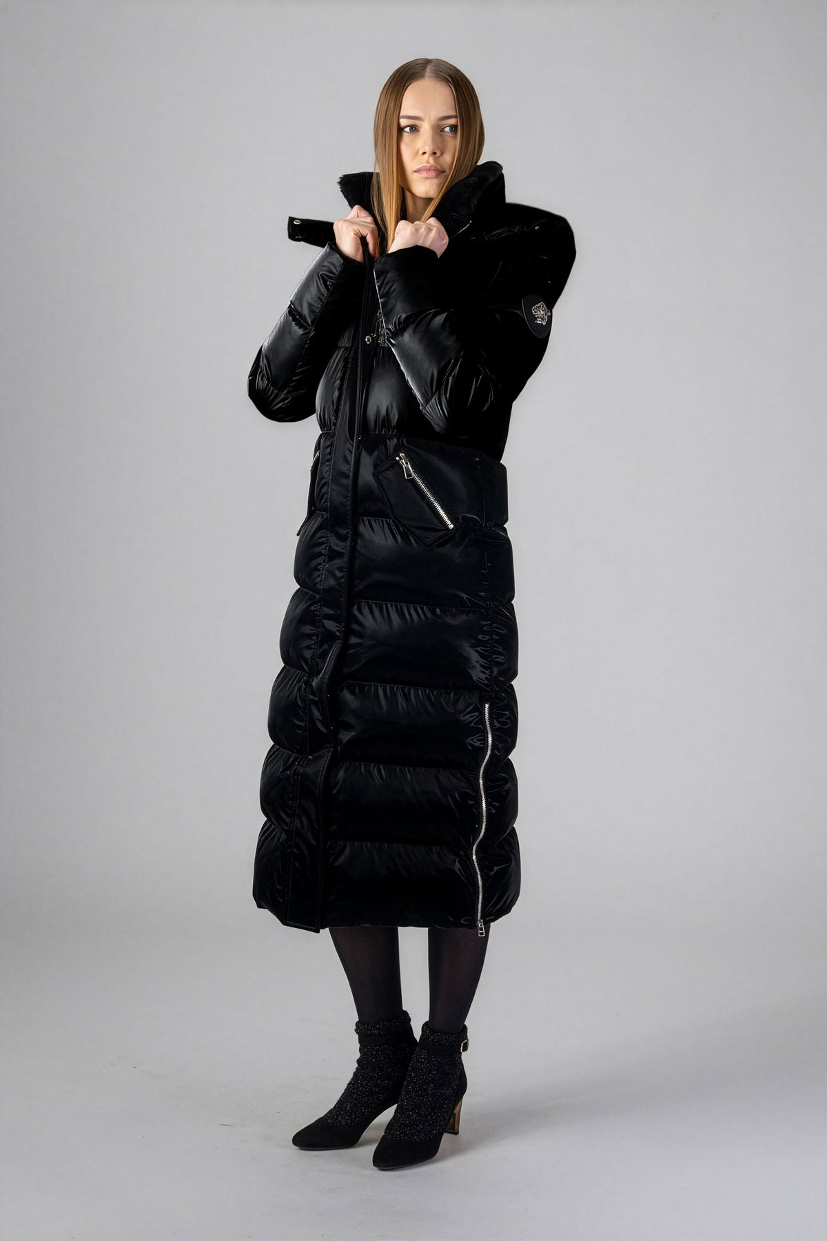 Women's Bird of Paradise Coat - All Wet Black