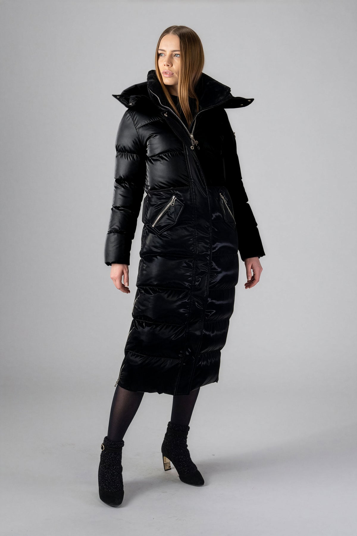 Women's Bird of Paradise Coat - All Wet Black