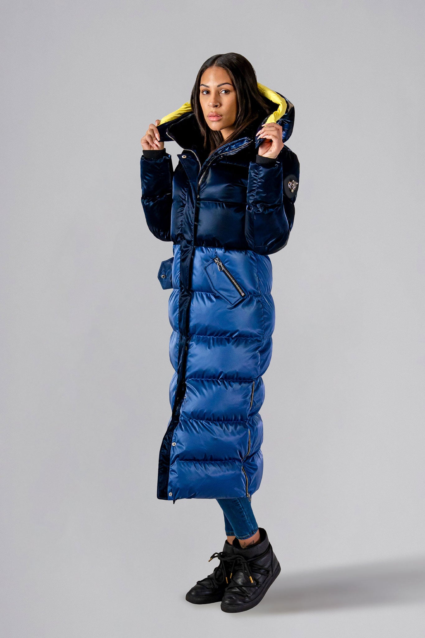 Ankle length winter coat fashion womens