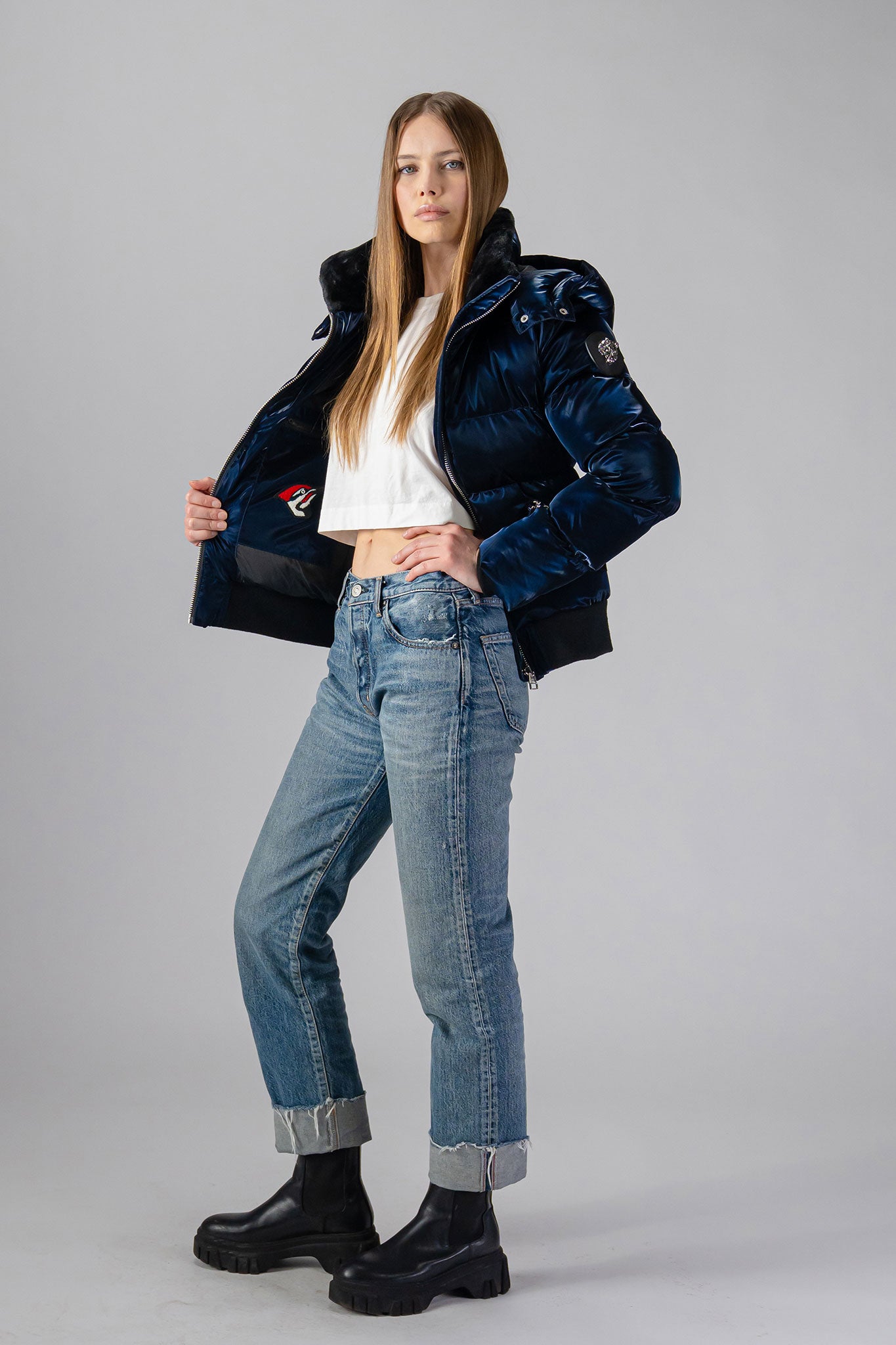 Women s Woody Bomber Jacket All Wet Navy