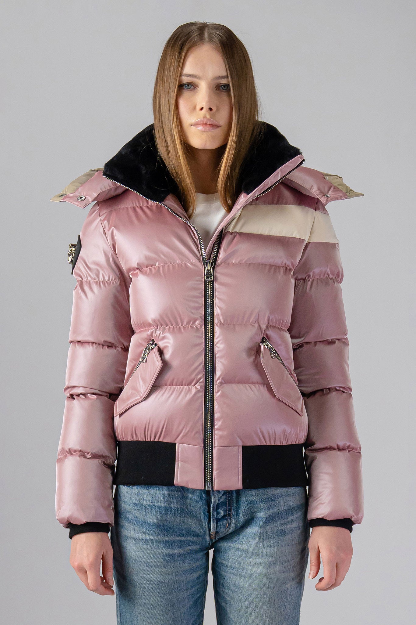 Women's Woody Bomber Jacket in Arctic Rose Color