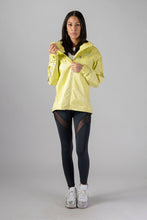 Load image into Gallery viewer, Woodpecker Women&#39;s Wind Shell coat. High-end Canadian designer activewear coat for women in &quot;Mellow Yellow&quot; colour. Woodpecker coat designed in Canada. Moose Knuckles, Canada Goose, Mackage, Montcler, Will Poho, Willbird, Nic Bayley.

