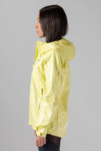 Load image into Gallery viewer, Woodpecker Women&#39;s Wind Shell coat. High-end Canadian designer activewear coat for women in &quot;Mellow Yellow&quot; colour. Woodpecker coat designed in Canada. Moose Knuckles, Canada Goose, Mackage, Montcler, Will Poho, Willbird, Nic Bayley.
