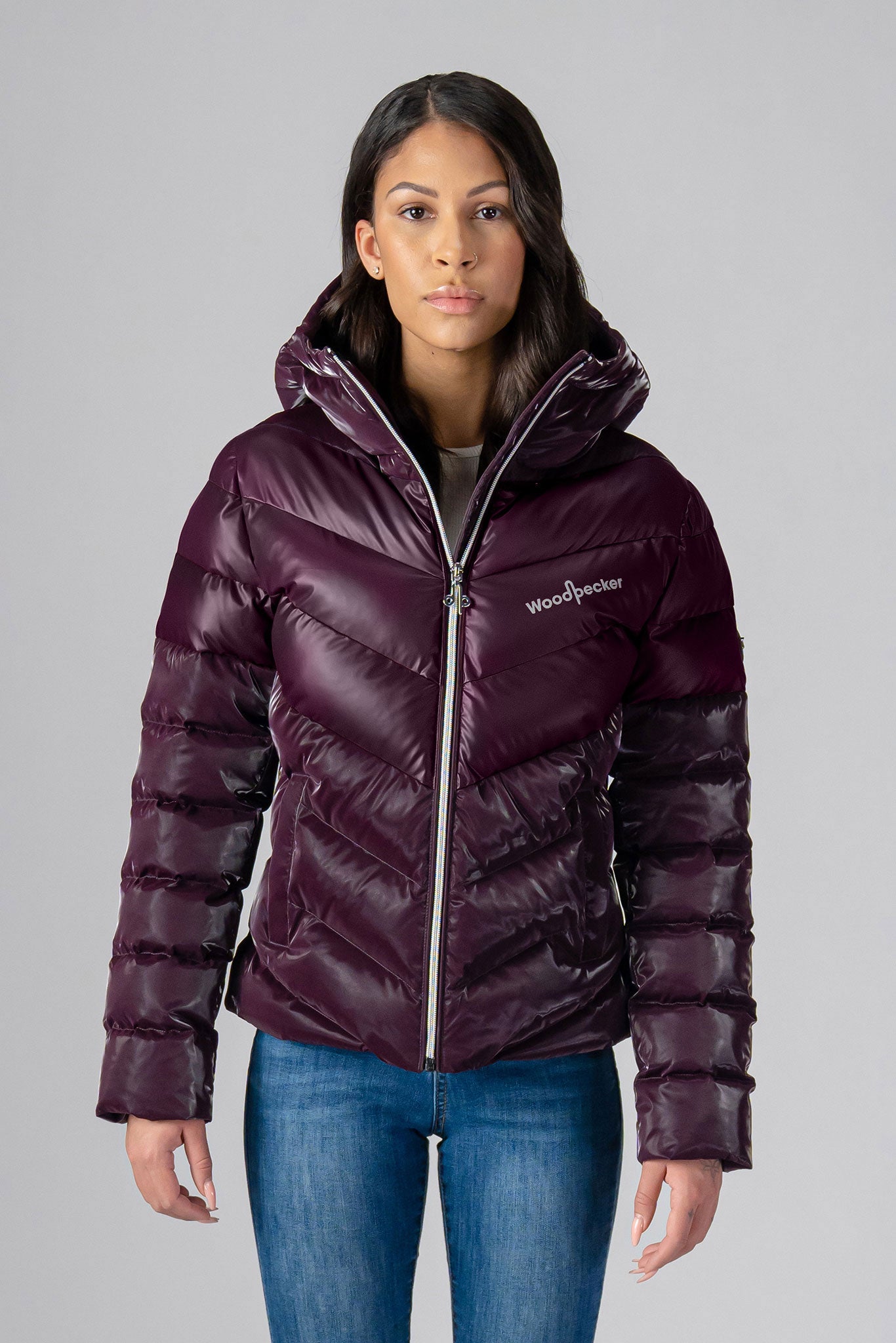 Medium Weight Robin Coat for Women&#39;s in Plum Color