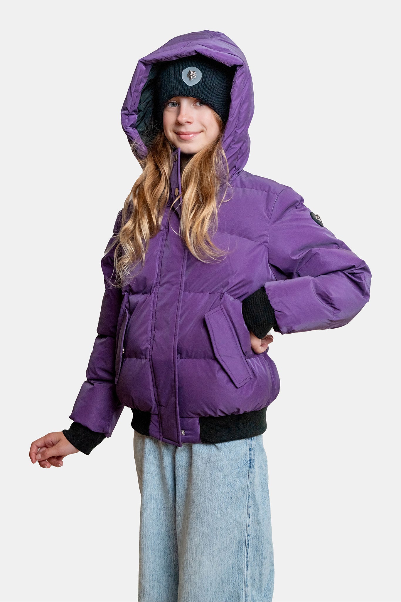 Kids&#39; UNISEX Chickadee Coat - Purple Diamond