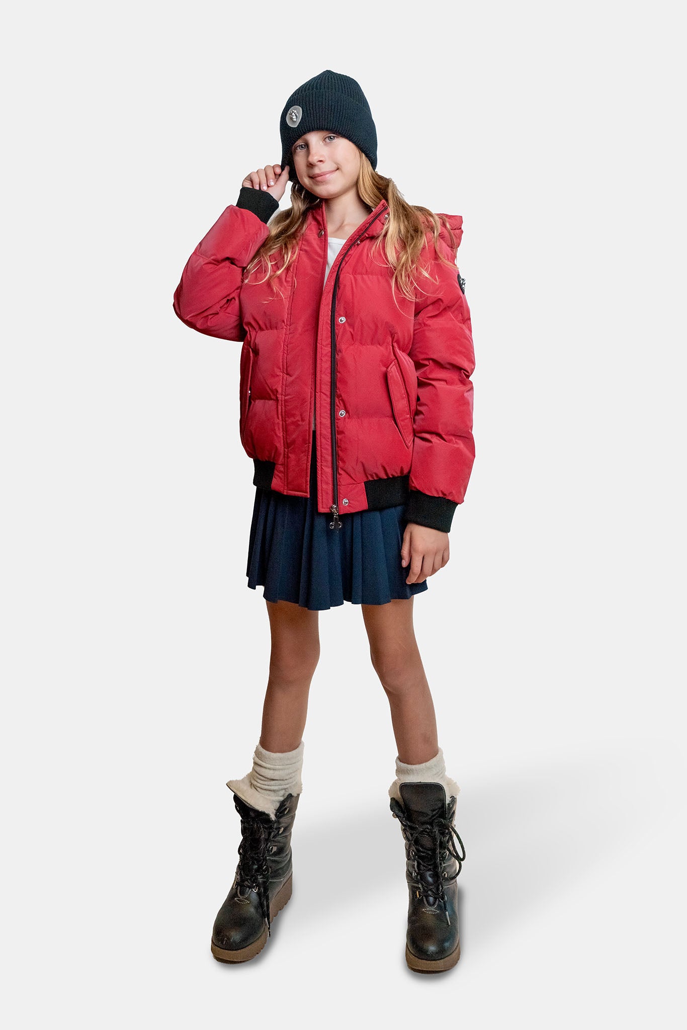 Kids&#39; UNISEX Chickadee Coat - Red Diamond