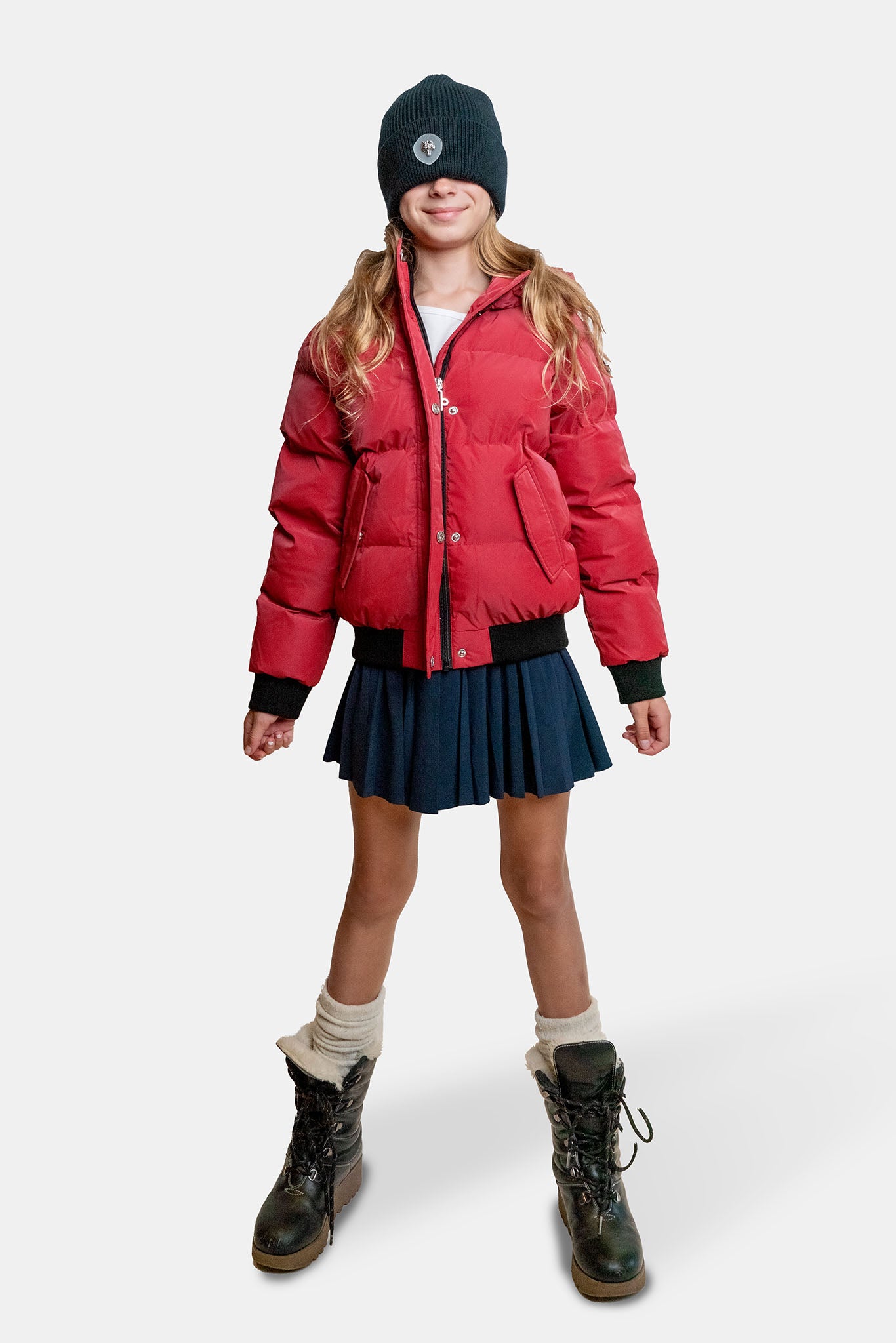 Kids&#39; UNISEX Chickadee Coat - Red Diamond