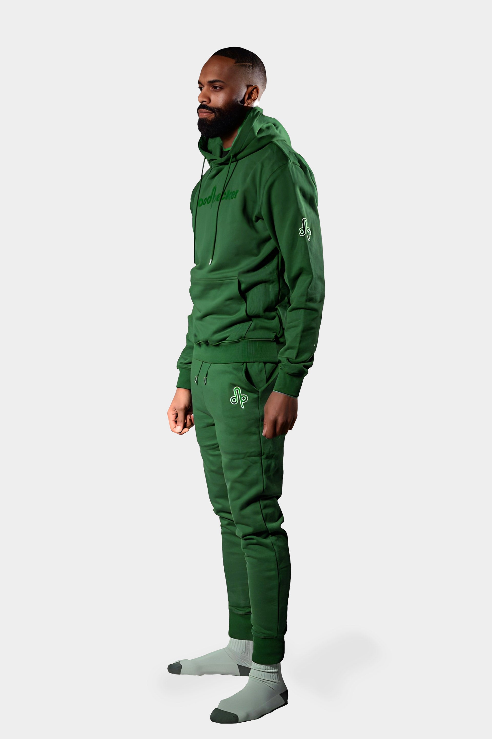 Unisex Cotton Sweatsuit - Electric Green – Woodpecker Int.
