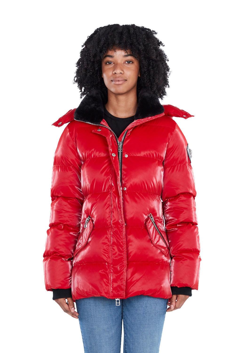 All Wet Red Women's Bumnester 3/4 Coat